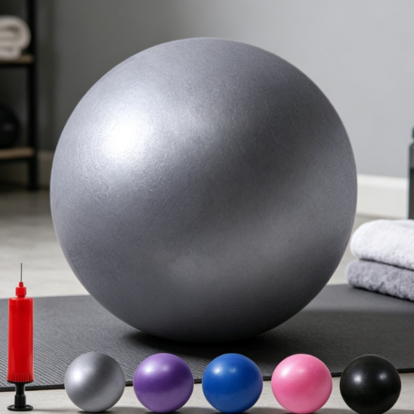 Burst-Resistant Pilates Ball with Pump for Therapy and Fitness