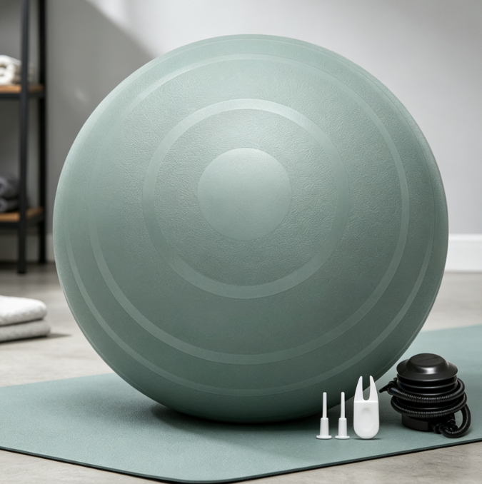 Burst-Resistant Fitness Ball for Yoga, Pilates, and Core Training