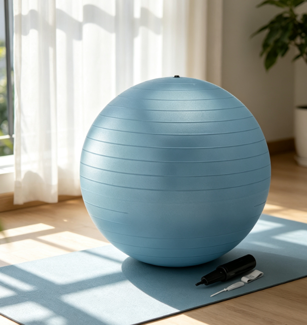 Thickened, Burst-Resistant Yoga Ball with Pump for Fitness and Therapy