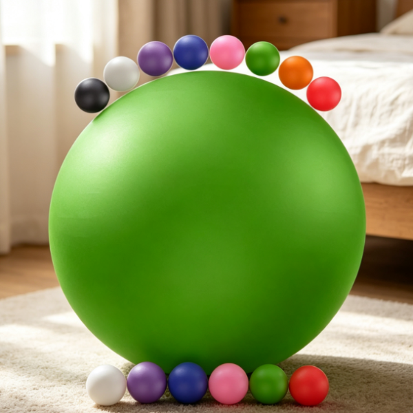 Non-Slip Yoga Ball for Fitness, Balance, Stability, and Prenatal Training
