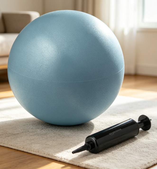 Burst-Resistant Yoga Ball with Base (Fitness/Office Chair) - Image 2