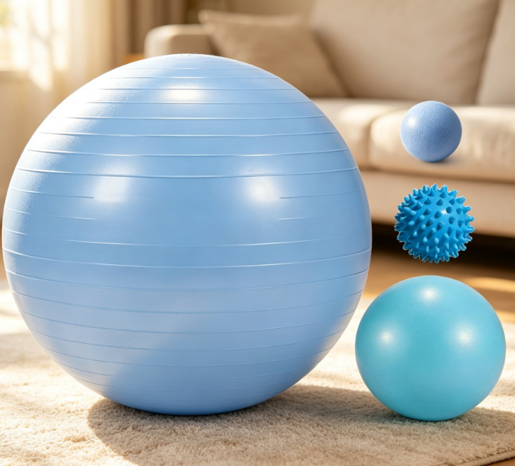 Non-Slip, Burst-Resistant Yoga Ball for Fitness, Balance, and Prenatal Training - Image 2