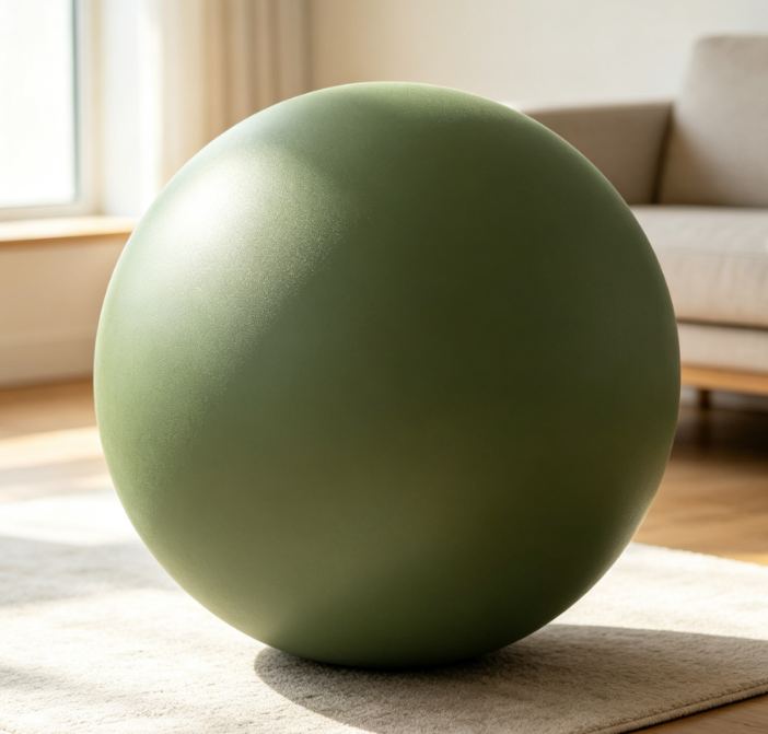 Thickened, Burst-Resistant Yoga & Pilates Fitness Ball with Pump