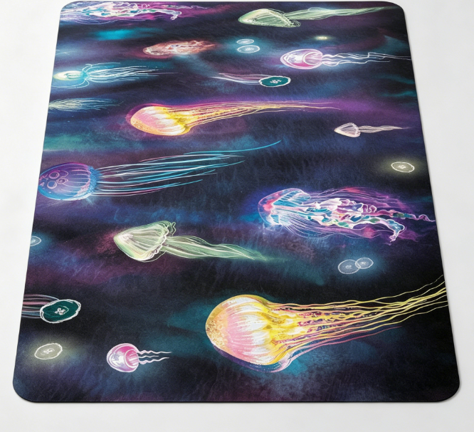 Colorful Marine Life Non-Slip Exercise Mat