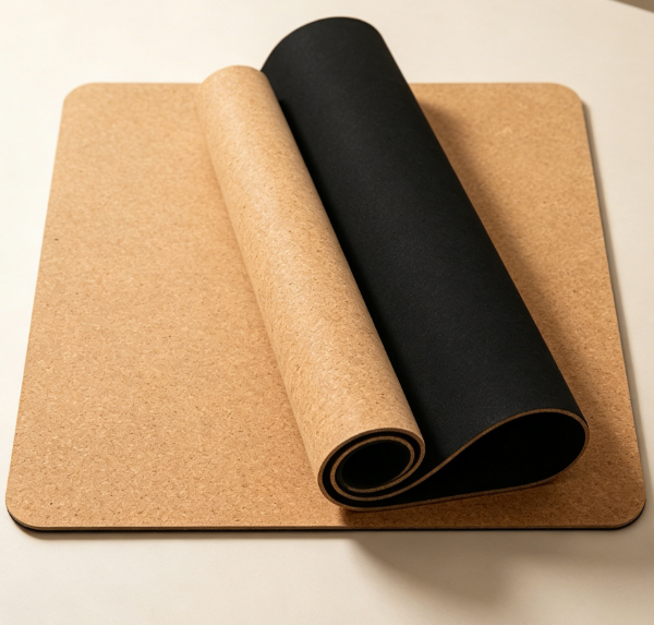 Natural Cork & Rubber Non-Slip Yoga Mat