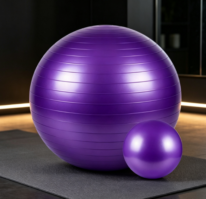 Burst-Resistant Fitness Yoga & Pilates Ball with Pump