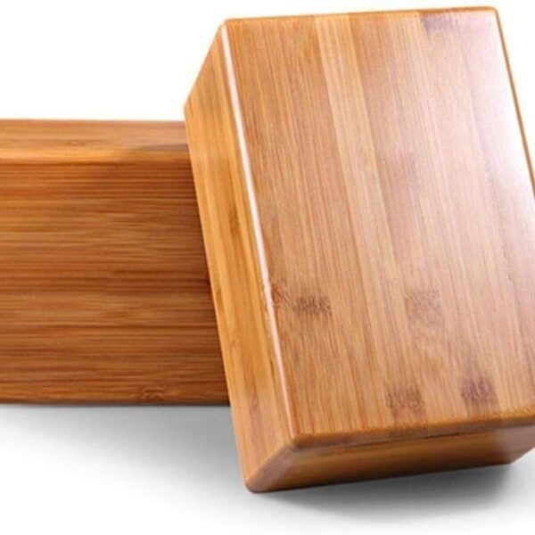 Bamboo Yoga Blocks for Enhanced Support, Balance, & Flexibility