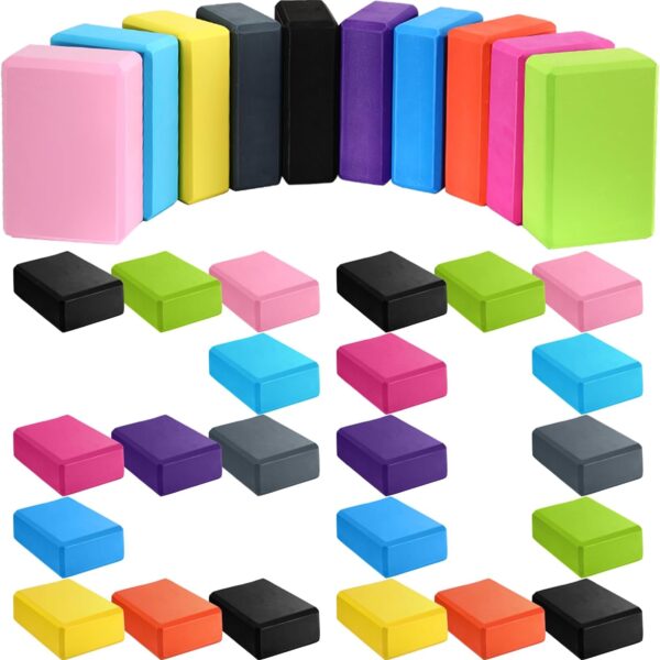Lightweight, Non-slip EVA Foam Yoga Block & Pilates Stretching Set