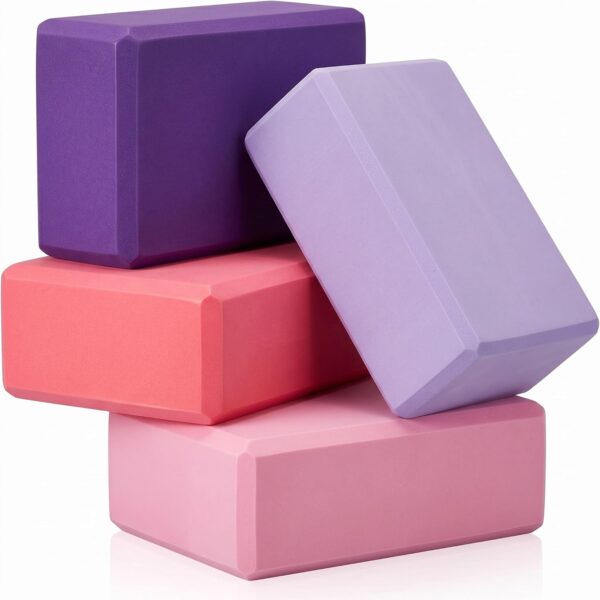 Soft, Non-slip EVA Yoga Blocks (Multi-color) for Pilates & Meditation