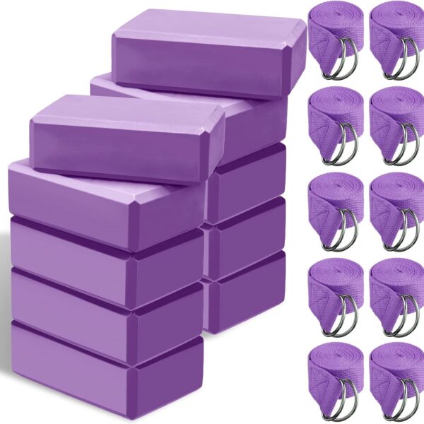 EVA Yoga Block & Stretching Strap Fitness Training Set